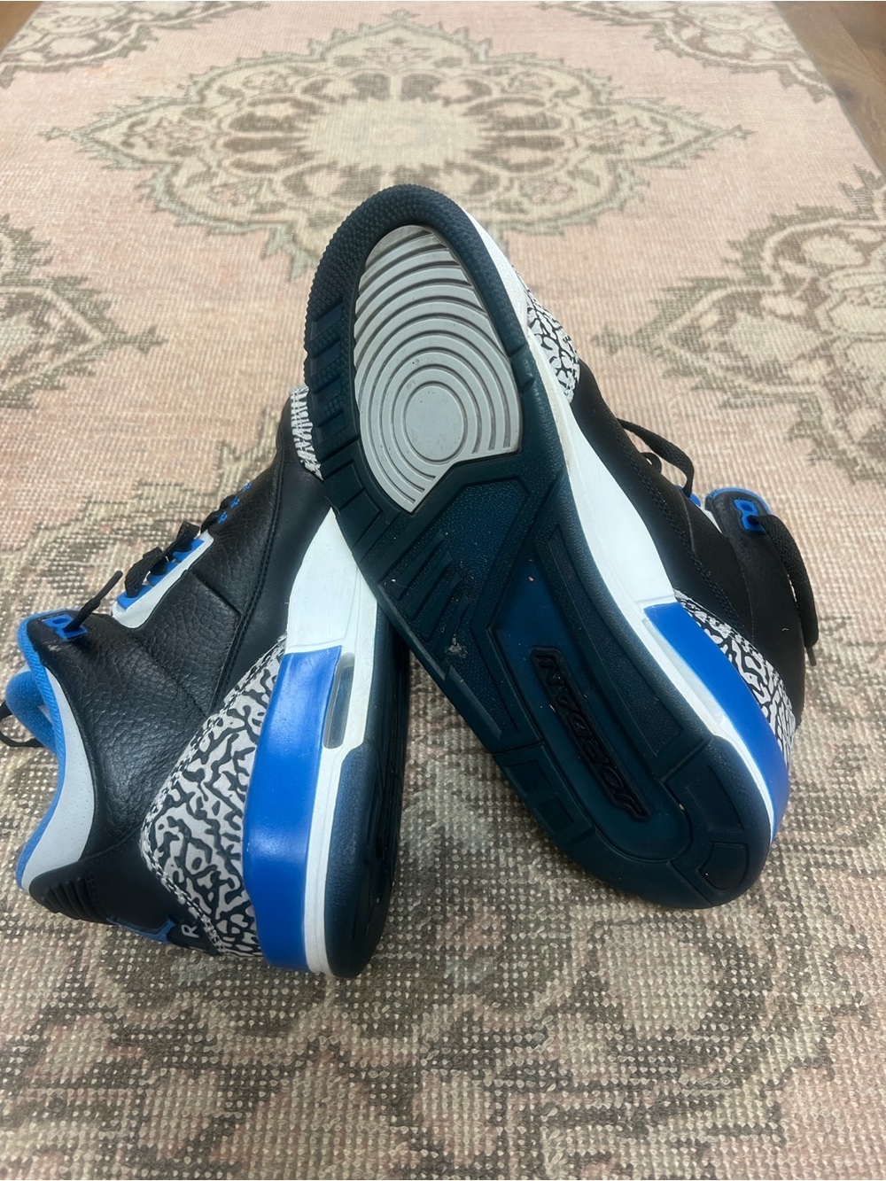 Nike Air Jordan 3 Retro Sport Blue Men’s Size 8.5 Sneakers NEW !!! - Picture 8 of 8